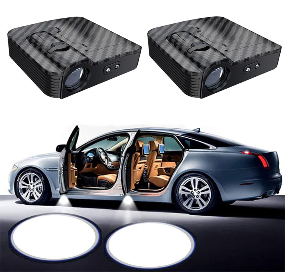 QIZUN 2 Pcs Car Door Welcome Lights for Audi A6 S6 C7 4G 2013-2018, LED Magnetic Sensor Puddle Projector Auto Exterior Styling Accessories