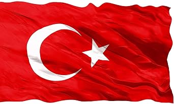 T rk Bayra  - T m  l ler Mevcuttur / 1. Kalite Y rt lmaya, G ne  I nlar na, Ya mura, R zgara ve Y pranmaya Kar  Y ksek Dayan ml   zel  rg  Bayrak Bina Cephesi ve G nder  in Uygun 150X225