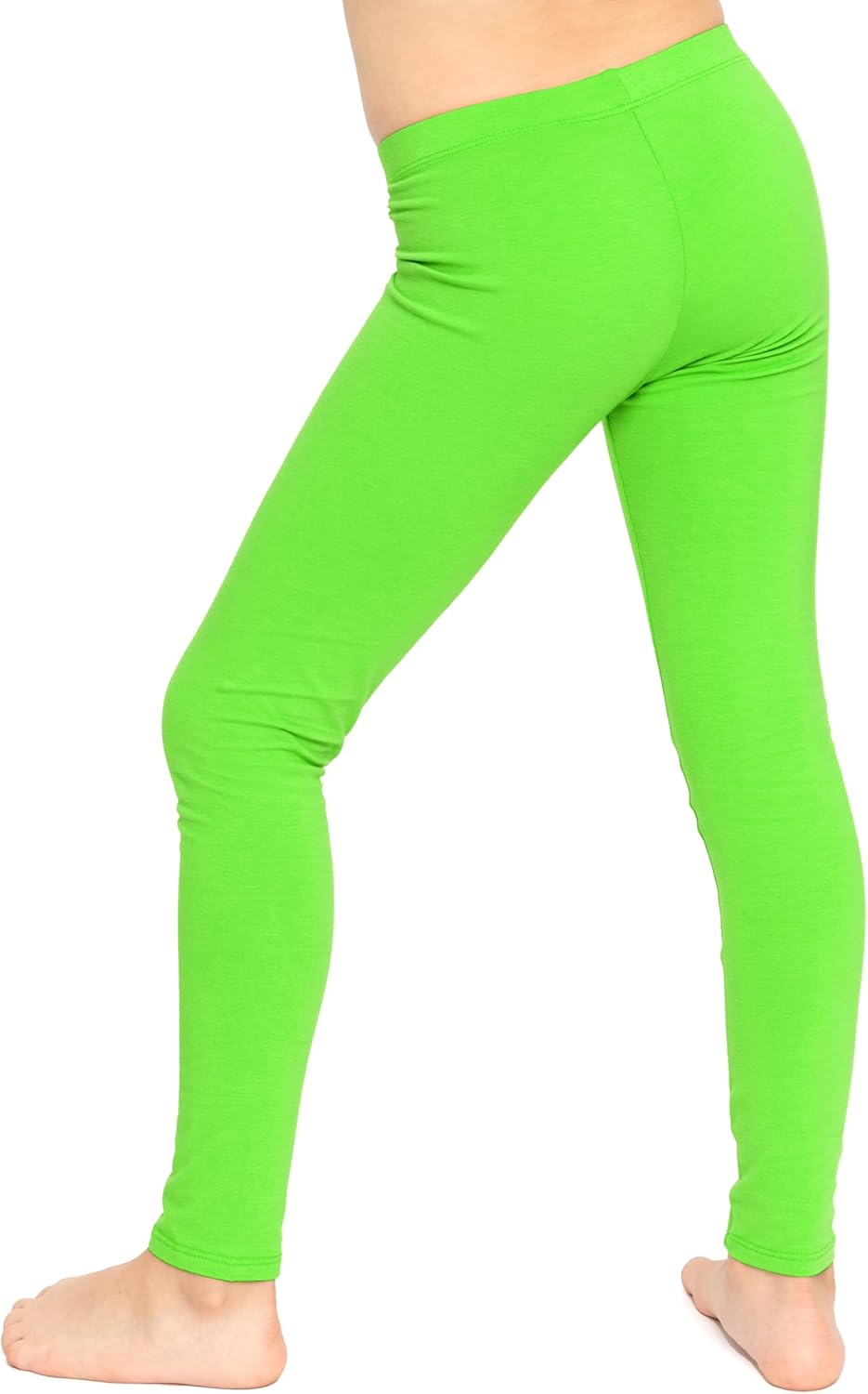 STRETCH IS COMFORT Oh So Soft Solid Youth Girls Leggings | Comfortable Fit for Everyday Activities | Size 2-16 - Image 3