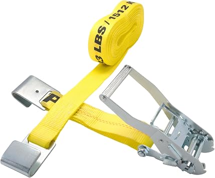 Keeper 2 x 30' Heavy Duty Ratchet Tie-Down with Flat Hooks - 3,333 lbs. Working Load Limit