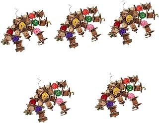 POPETPOP 5 Pçs Brinquedo De Escalada Para Mastigar Hamster Brinquedos Para Mastigar Brinquedos Para Pássaros Brinquedos Para Coelho Pequenos Animais Para Mastigar Brinquedos Gaiola Para