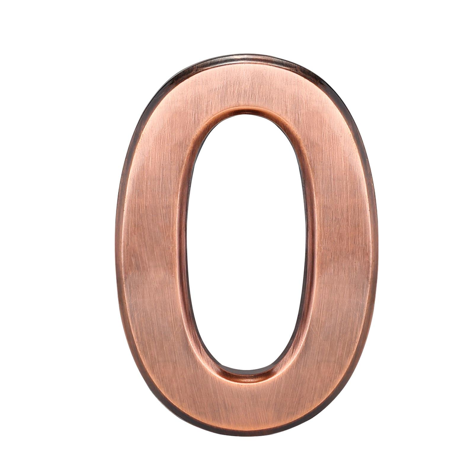 32Nd Bronze Effect Abs Plastic Door Number With Self Adhesive Back 7.5Cm - 0
