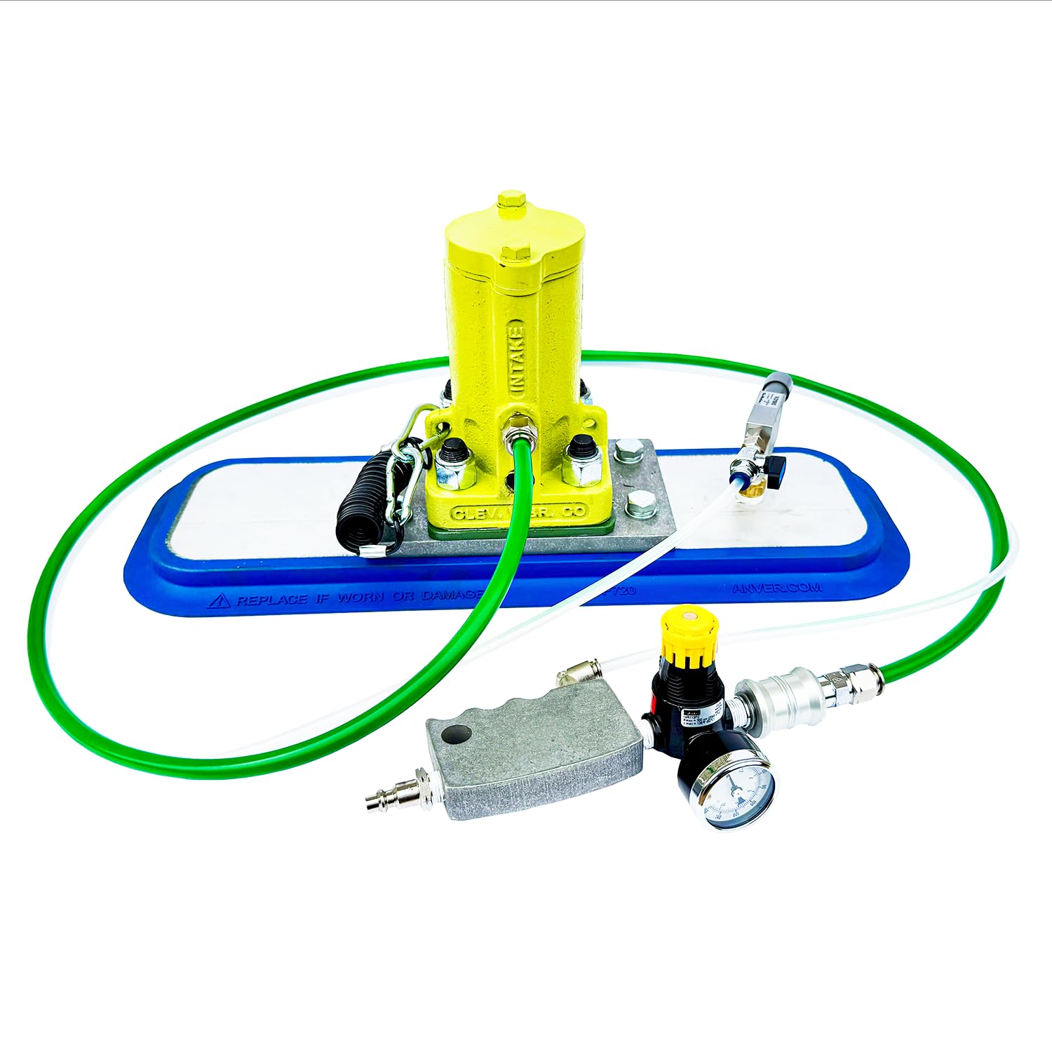 1200 VMSAC Vacuum Mount Air Piston Vibrator Portable Vibrating Motor with Handheld Controls - Lightweight Vibration Motor Concrete