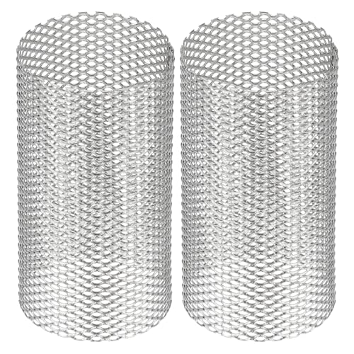 Image of PATIKIL 2 Pcs 28mm OD Strainer Mesh, 50mm H Screen Y Shaped Strainer Filter Valve Mesh Screen 304 Stainless Steel Strainer Mesh for Debris Pump Water Oil Separation