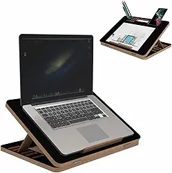 Suporte Para Notebook Desenho Leitura Prancheta Multiuso Ajust�vel Mdf Preto