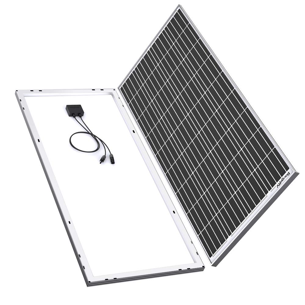 BougeRV 180 Watts Mono Solar Panel, 12 Volts Monocrystalline Solar Cell Charger High Efficiency Module for RV Marine Boat ...