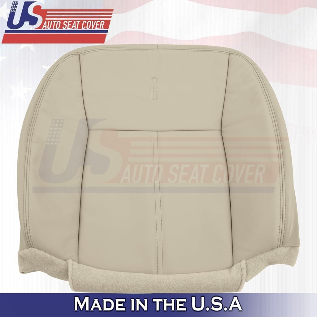 2006 2007 08 2009 2010 2011 fits Lincoln Town Car Passenger Top Leather Cover Tan