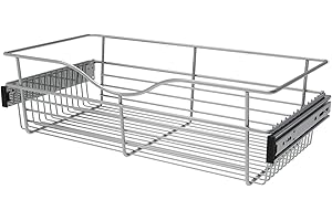 Rev-A-Shelf Closet Corner Shelf: Maximize Space with Pull-Out Chrome Basket
