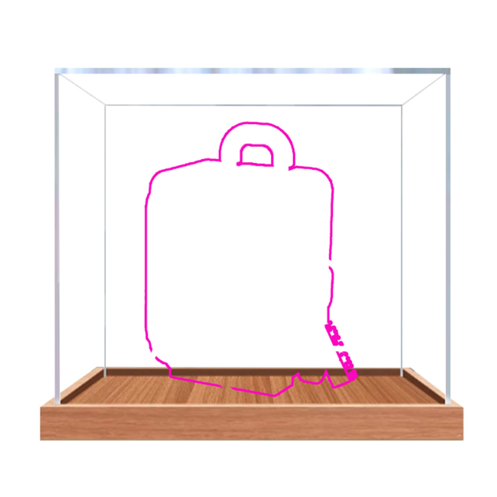 Acrylic Display Case for Le-go 40817 Suitcase Model, Dustproof Display Box (display box only) (StyleB 3mm)
