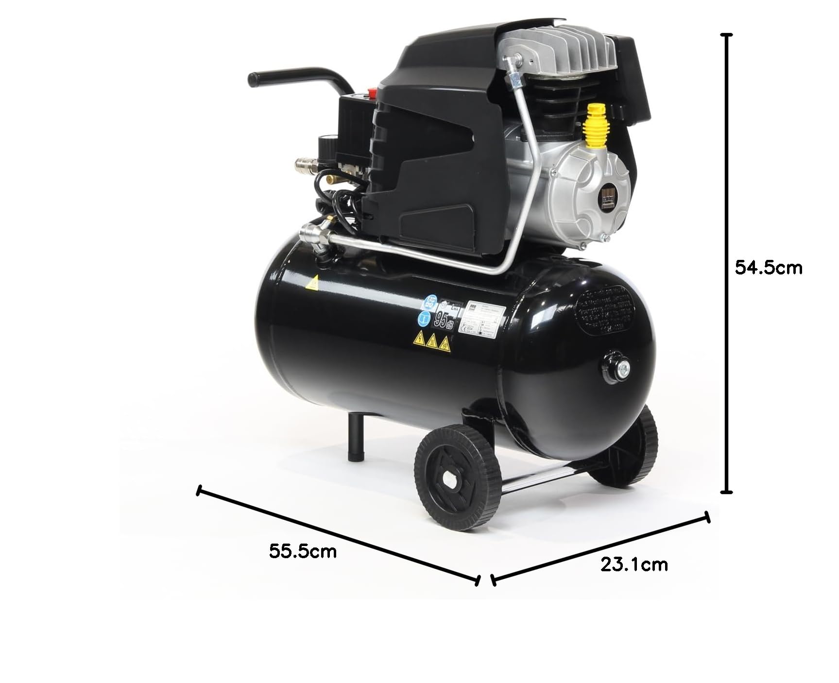 SCHNEIDER CRAFTMASTER, mobiler Kompressor, 24 Liter Tank, maximaler Druck: 8 bar, Leistung: 1,5 PS, Geräuschpegel: 95 dB LwA