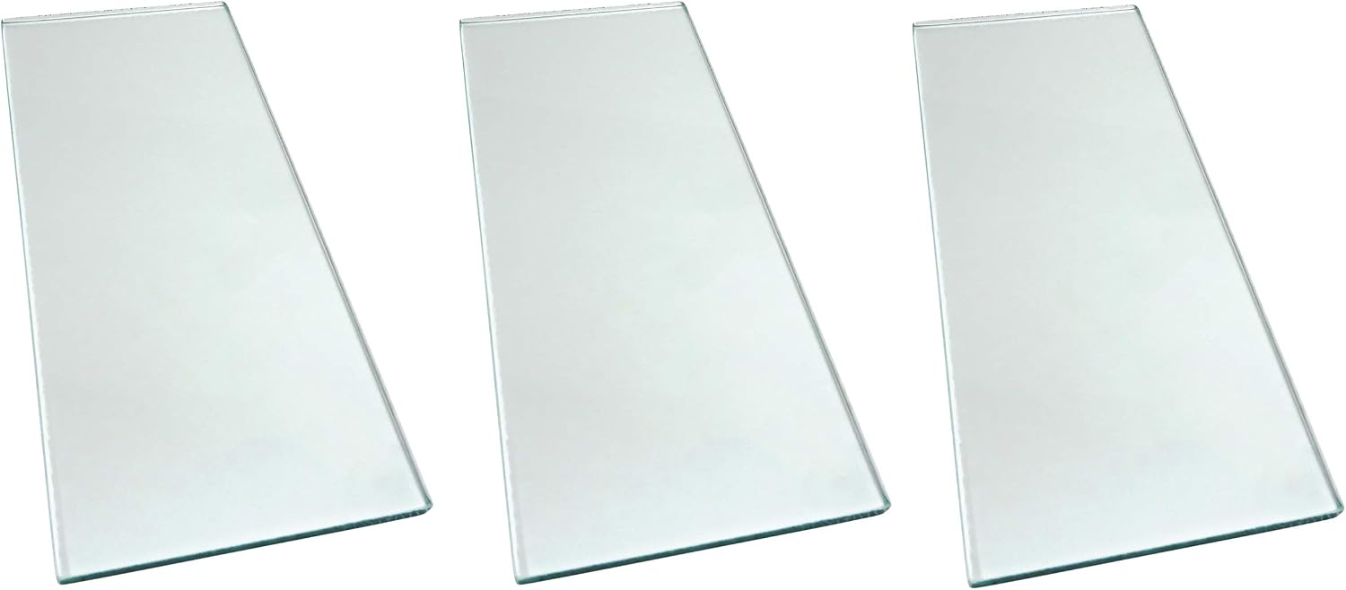 Taytools 279168 Three Pieces 5/16 x 5 x 12 Dead Flat Float Glass for Scary Sharp Sharpening System