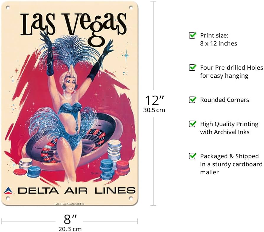 Amazon.com: Pacifica Island Art Las Vegas, USA - Vegas Show Girl