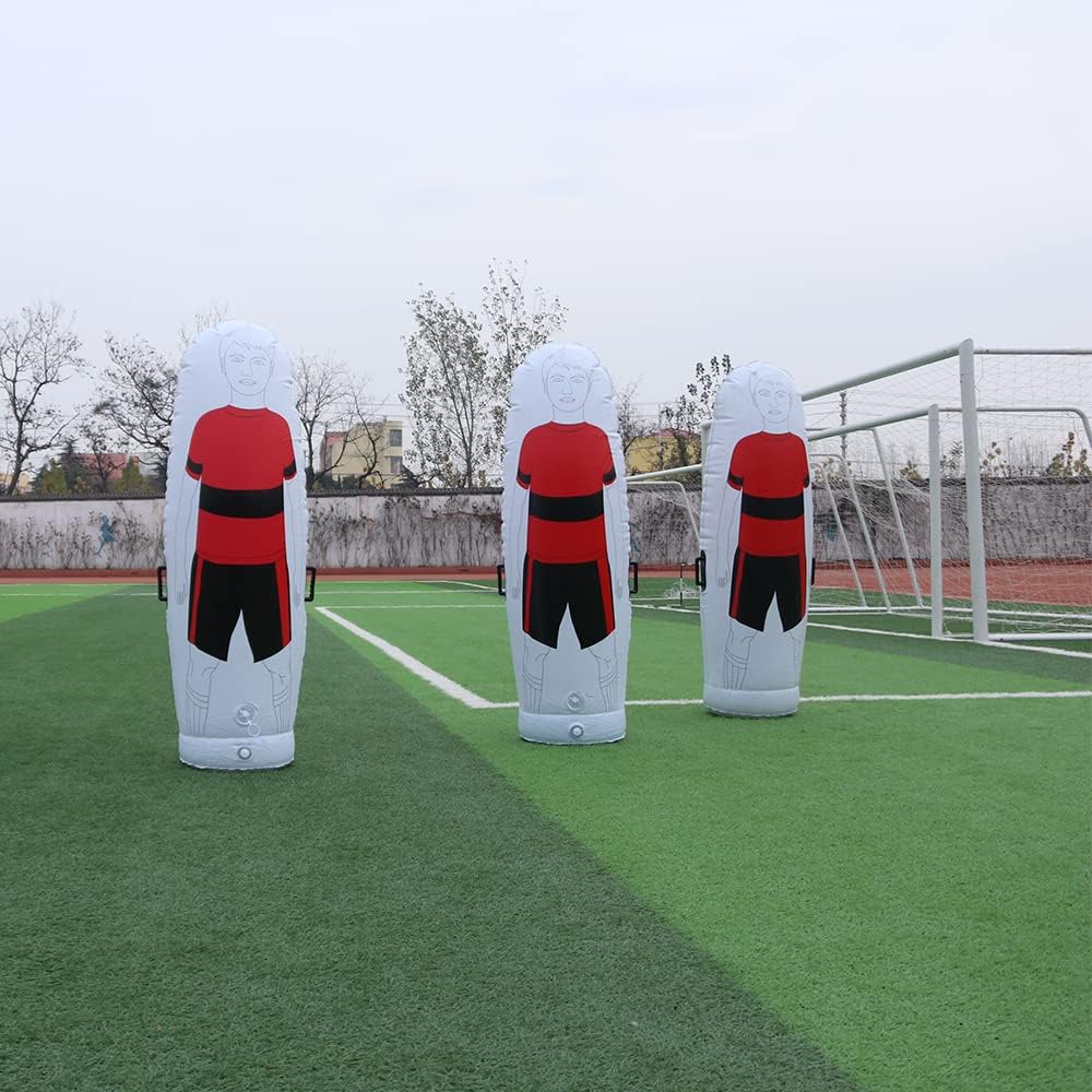 TNZMART Soccer Inflatable Dummy Set Free Kicks Air Mannequin Wall Soccer Training Dummies with Pump for Children Adult (Pack of 1) : Sports & Outdoors