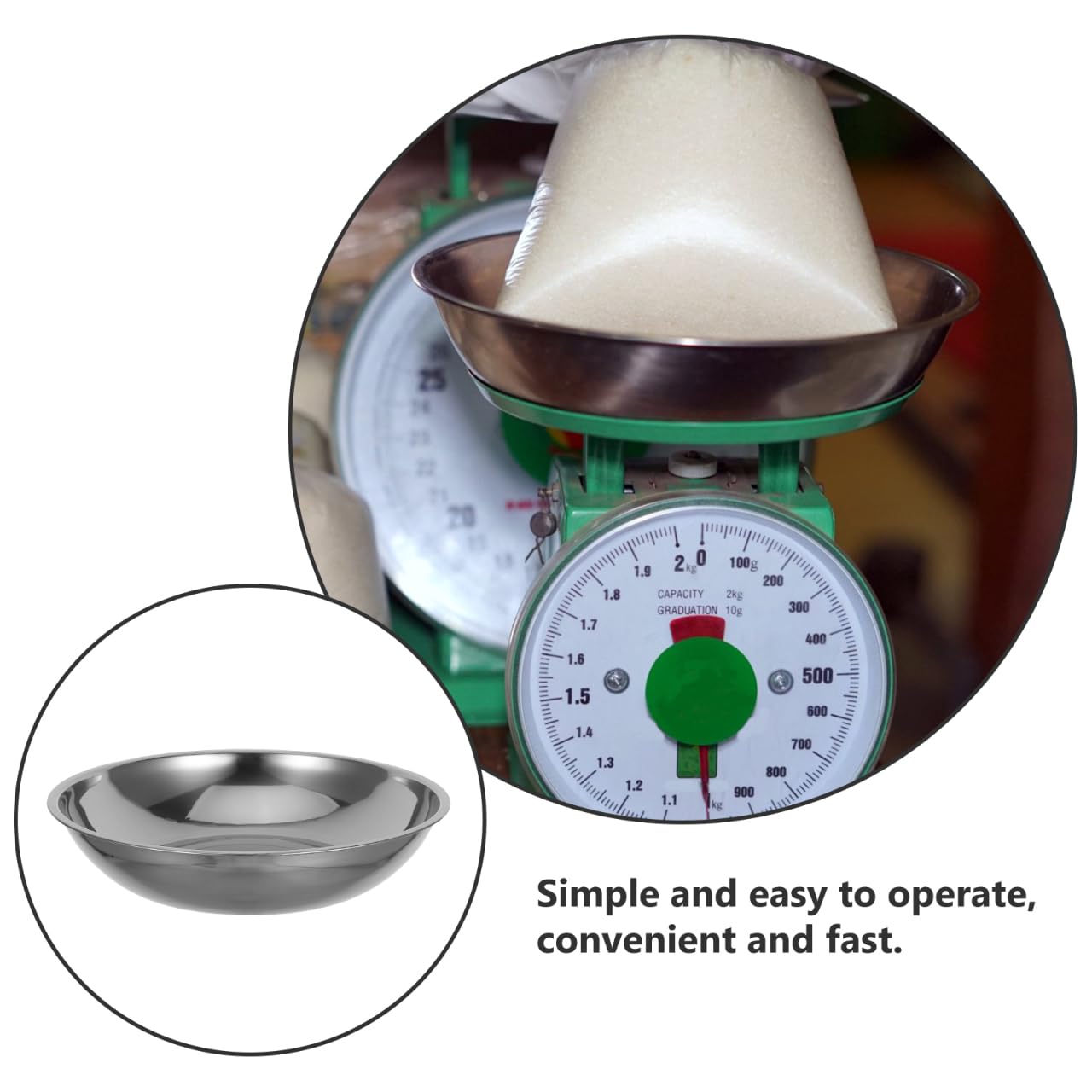 VOSAREA Stainless Steel Weighing Dish Electronic Scale Tray Food Digital Scale Pan Plate for Jewelry Lab Powder Liquid Accurate Measurement 10.07X10.07X2.08In