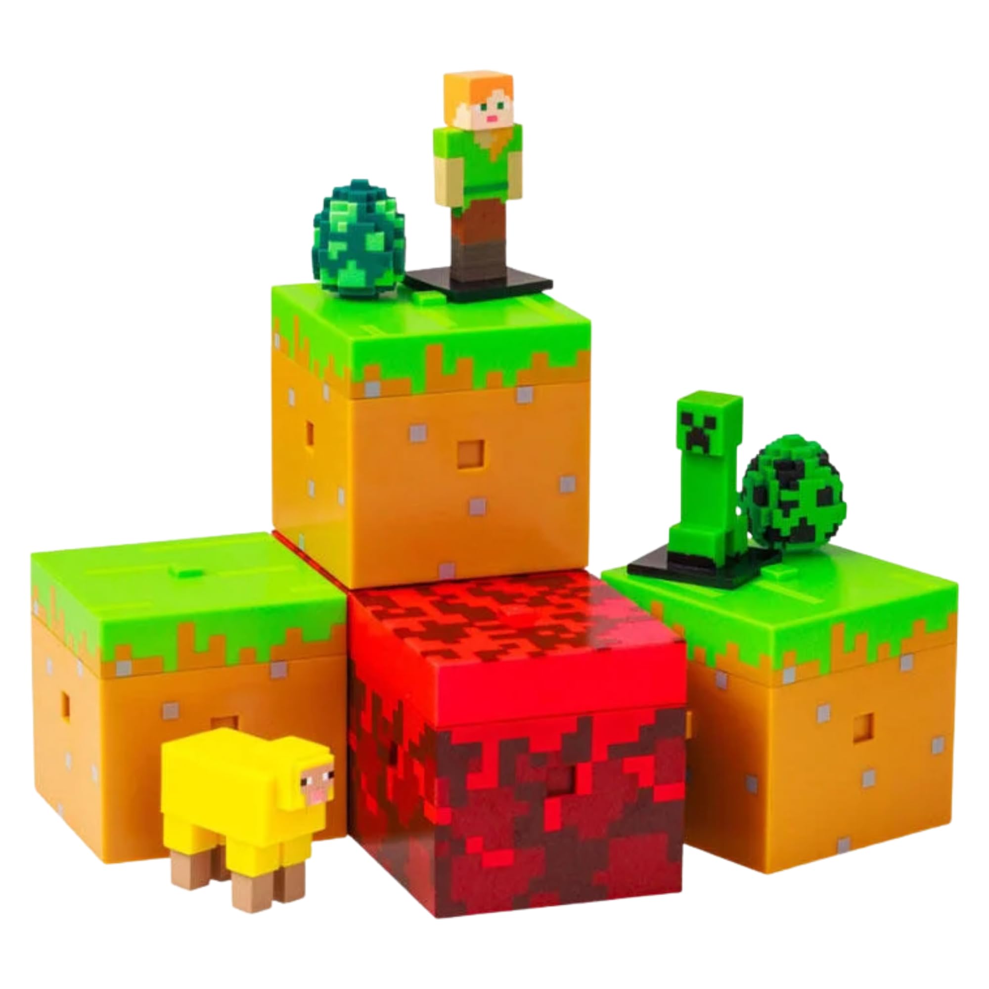 Minecraft Character Blind Bag Figures & Animals Capsule 3 Pack 1 of Each, Multicolor, 3 x 1 x 2 cm - Image 2