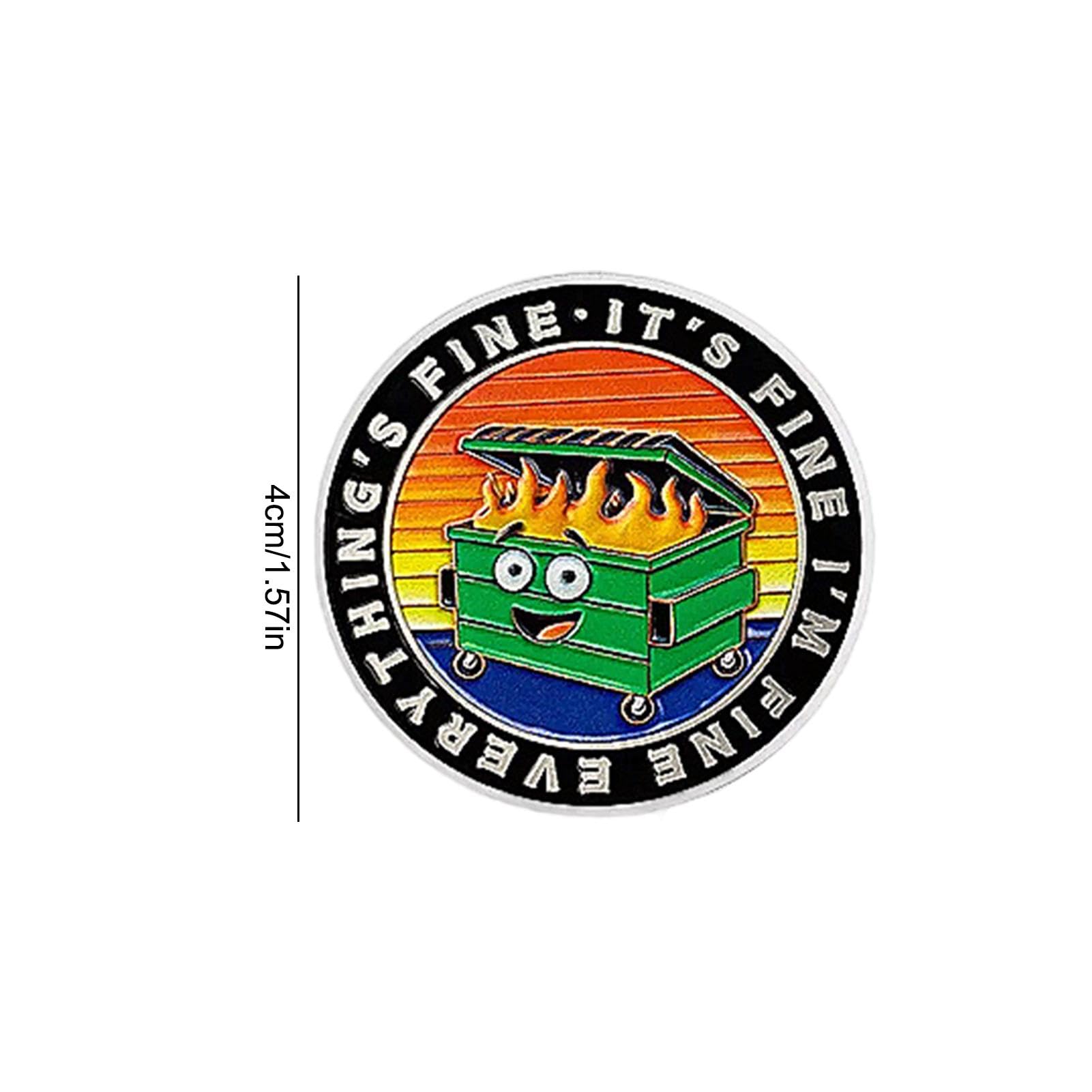 Challenge Coin - kolekcjonerska moneta | Motivational Coin | Fire Challenge Coin With Custom Engraving Fun Limited Cute Fire Challenge Coin Fire Challenge Coin For Men & Women