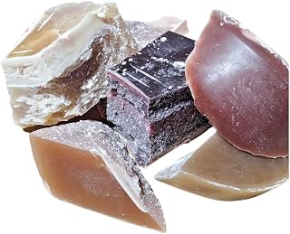 Paraffinwachs - Wachsreste für DIY Kerzen - Brauntöne Mix - Kerzenwachs zum Gießen - Wachsbruch - Wachsbrocken - Wachsstücke (1.0, Kilogramm)