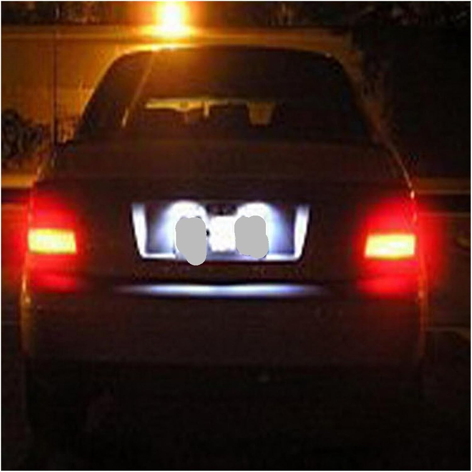テールライトアセンブリ ANGRONG 2x 18 SMD Canbus License Number Plate Light La