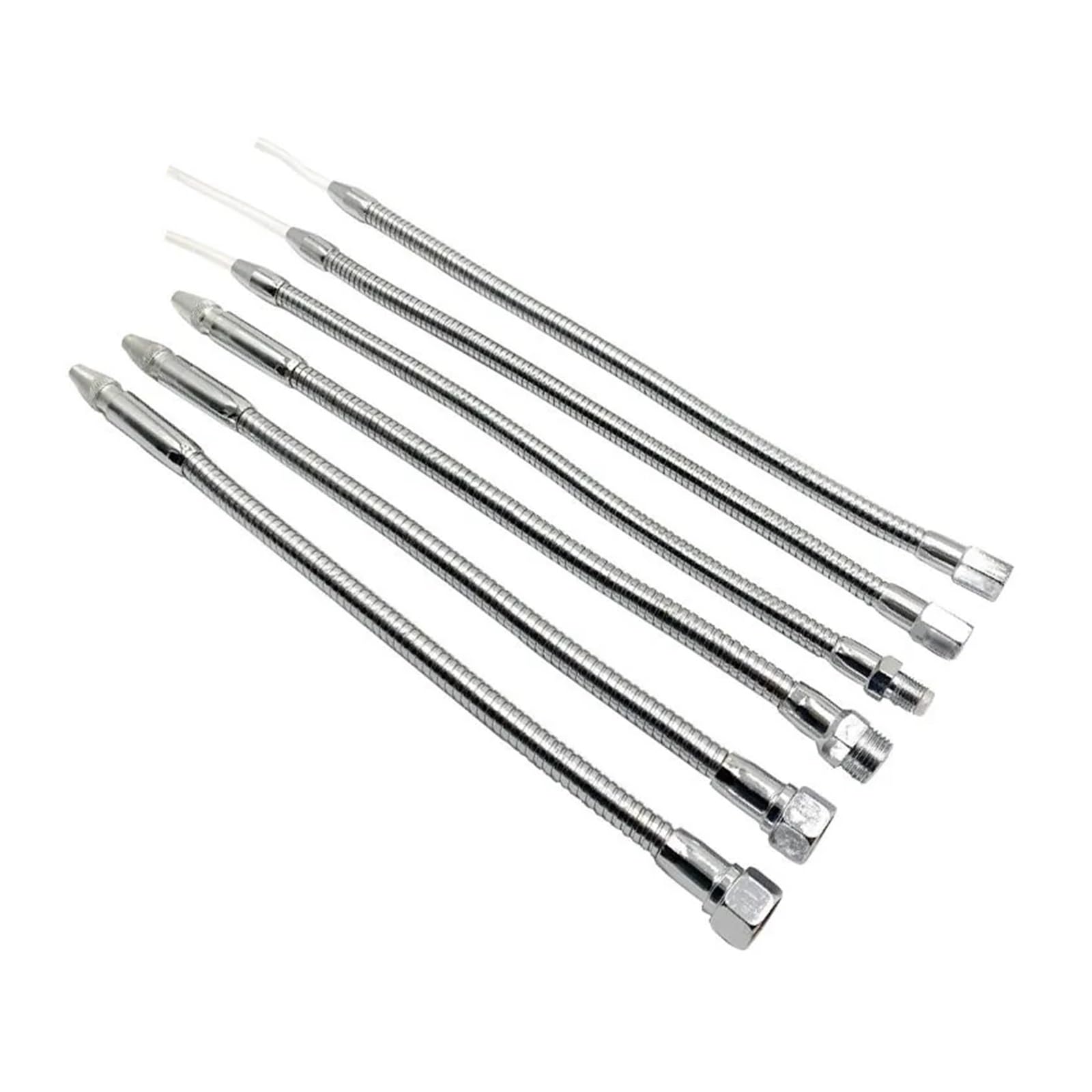 Tubo Flexible de Metal for refrigeración de aceite y agua, boquilla de pulverización de refrigeración de rosca de 300mm-700mm, cabeza redonda de 1/4, 3/8 y 1/2 for máquina CNC/millin(1/4 500mm)