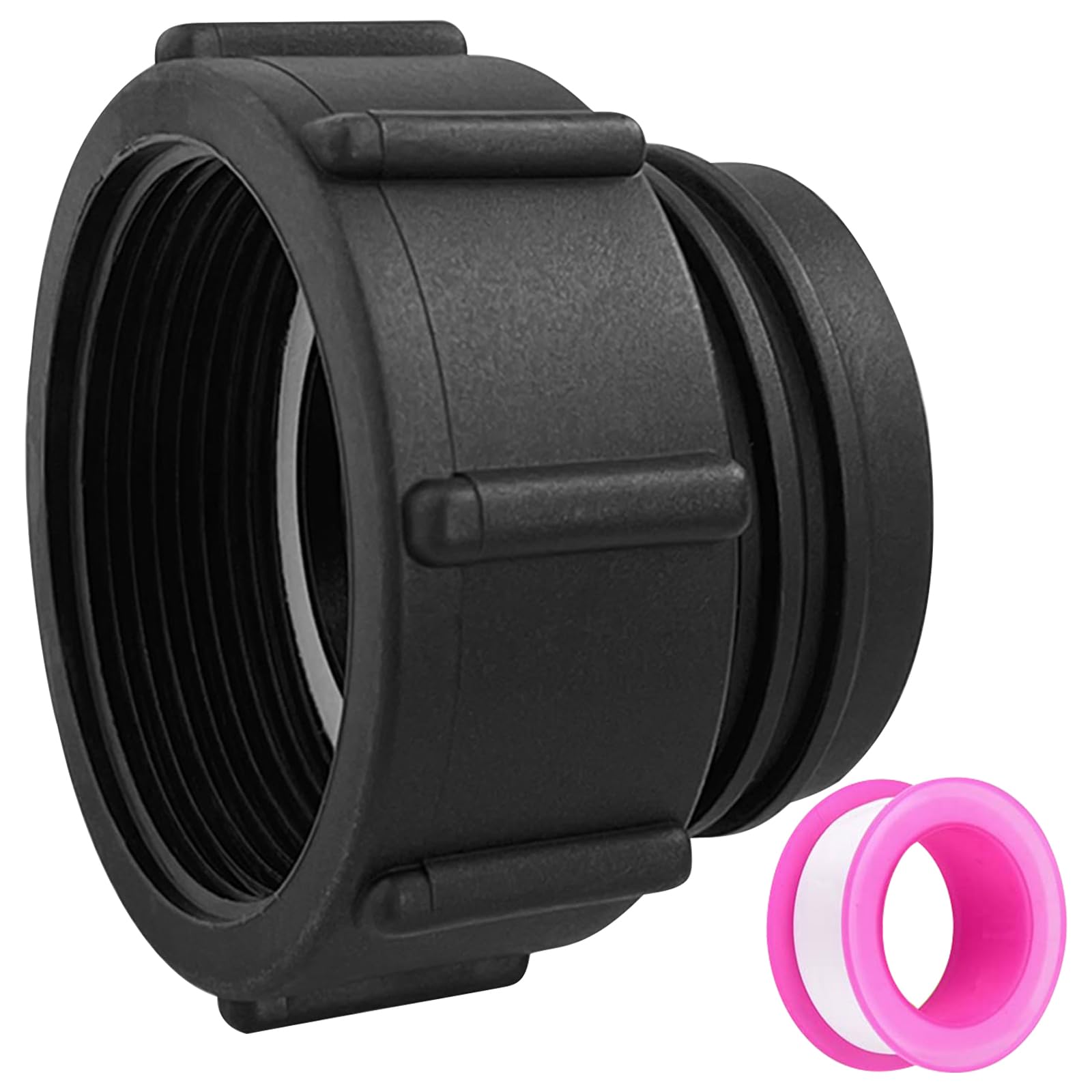 2 Adattatori Per Serbatoio IBC 1000L Con Tappo – Filetto S60x6, Raccordo Per Acqua Piovana E Irrigazione - 2