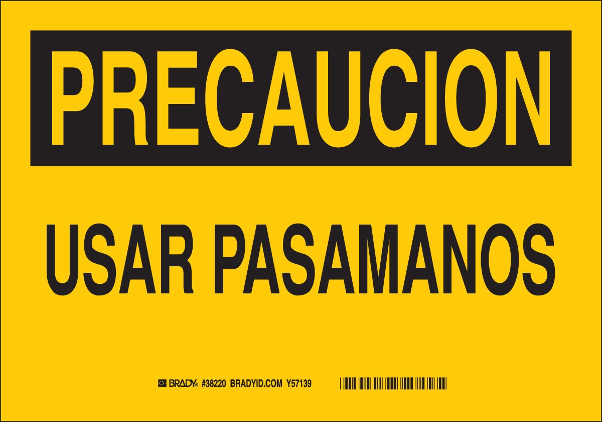 Signalisation Usar Pasamanos Brady en aluminium contre les risques de chute - 2