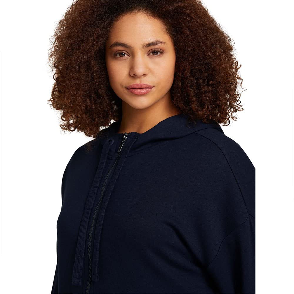 TOM TAILOR Damen Plussize Boxy Fit Sweatjacke mit Kapuze