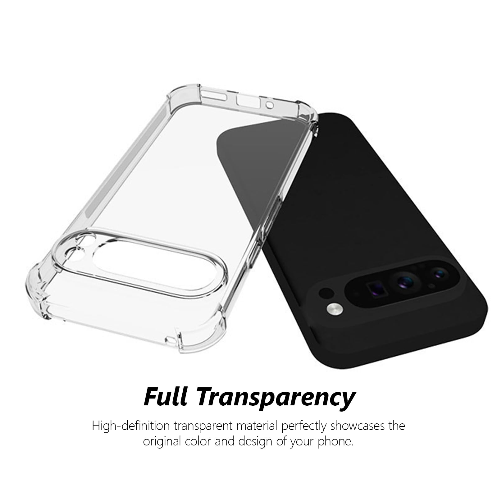 TailTech Case for Google Pixel 9 Pro XL Case Google Pixel 9 Pro XL Phone Case, Transparent TPU - Image 3