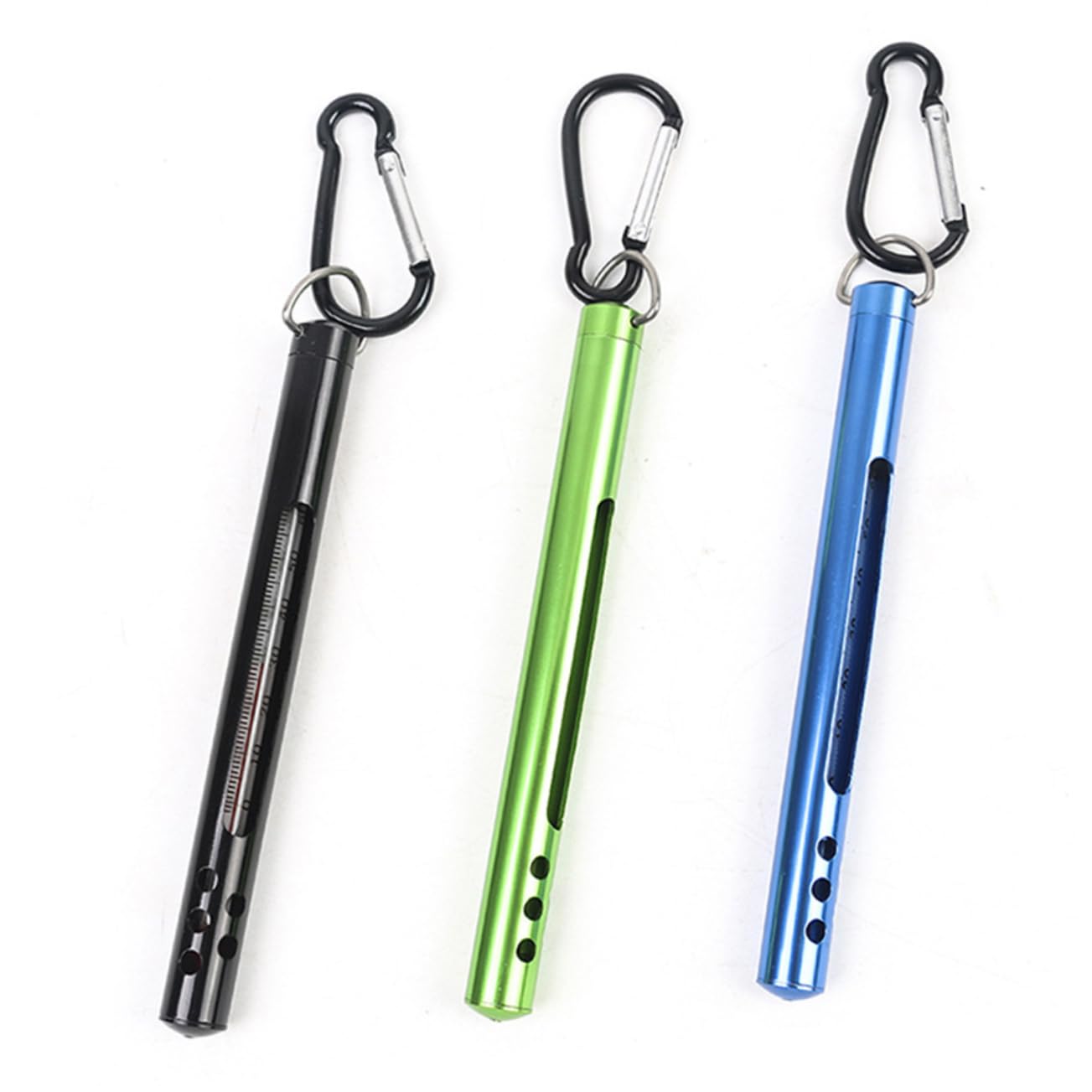 BESPORTBLE 3pièces Thermomètre De Portable Avec Clip Type Crayon Indicateur De Température Fahrenheit Et Celsius Outil Pour Eau Douce Noir