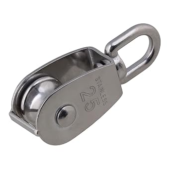 M25 25mm Pulley 304 Stainless Steel Wire Single-sheaved Swivel Pulley Block