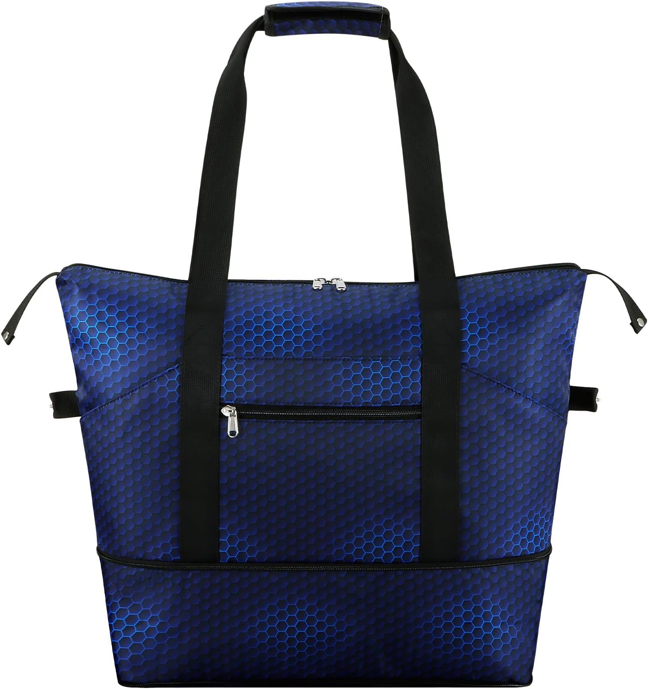 Expandable Duffel Bag for Women with Trolley Sleeve/Wet Pocket Weekender Travel Tote Large Carry On Overnight Luggage