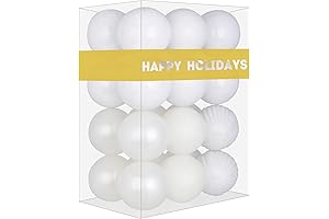 White 1.6" Small Christmas Tree Ornaments