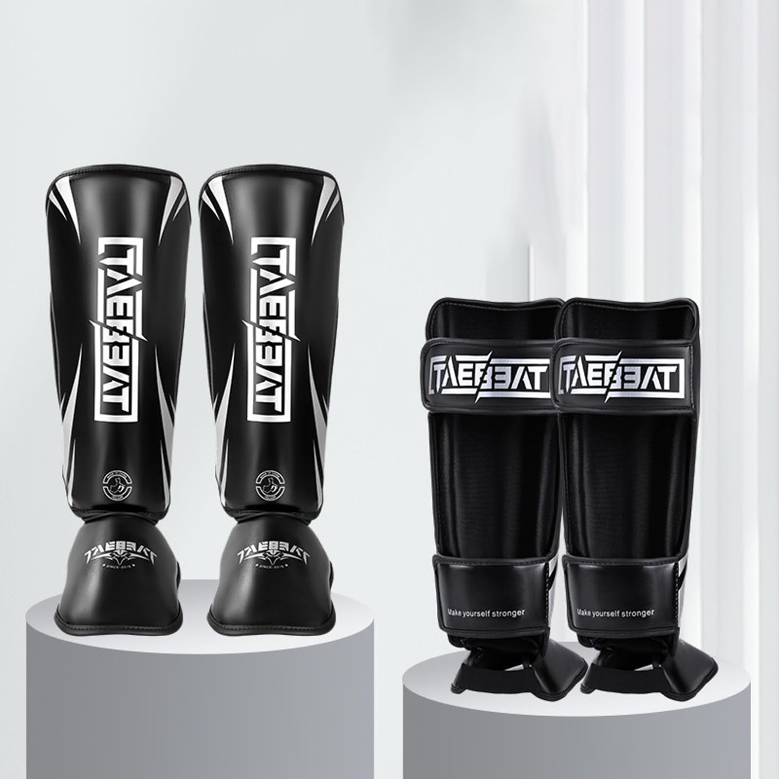 Piedi Protezione Shin Guard,Parastinchi per Arti Marziali,MMA Arti Marziali Protettivo Parastinchi,Paratibie Muay Thai,Leggere,per Allenamento Sparring Marziali Boxe Karatè Muay Thai