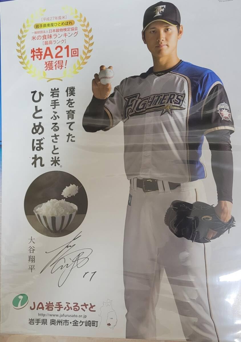 Amazon.co.jp: レア 大谷翔平 JA岩手 中吊りサイズポスター 北海道