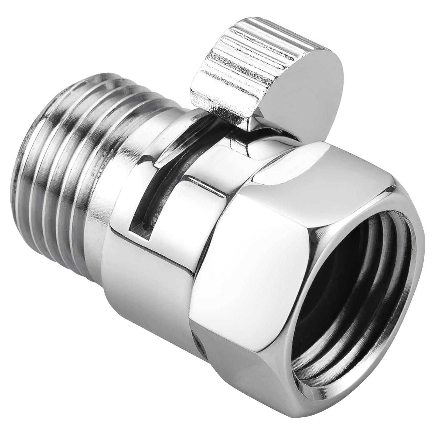 ximie Shower Head Shut Off Valve G1/2 Pressure Regulator for Handheld Shower Bidet Sprayer