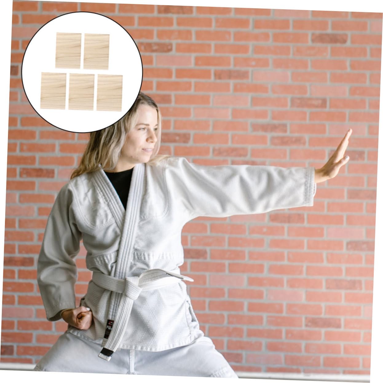 ibasenice Romper Plato Tablas de Artes Marciales ruptura de kárate tableros Junta Tablero Madera Accesorios rodapie Tabla de Karate Tablero de Practica de Taekwondo