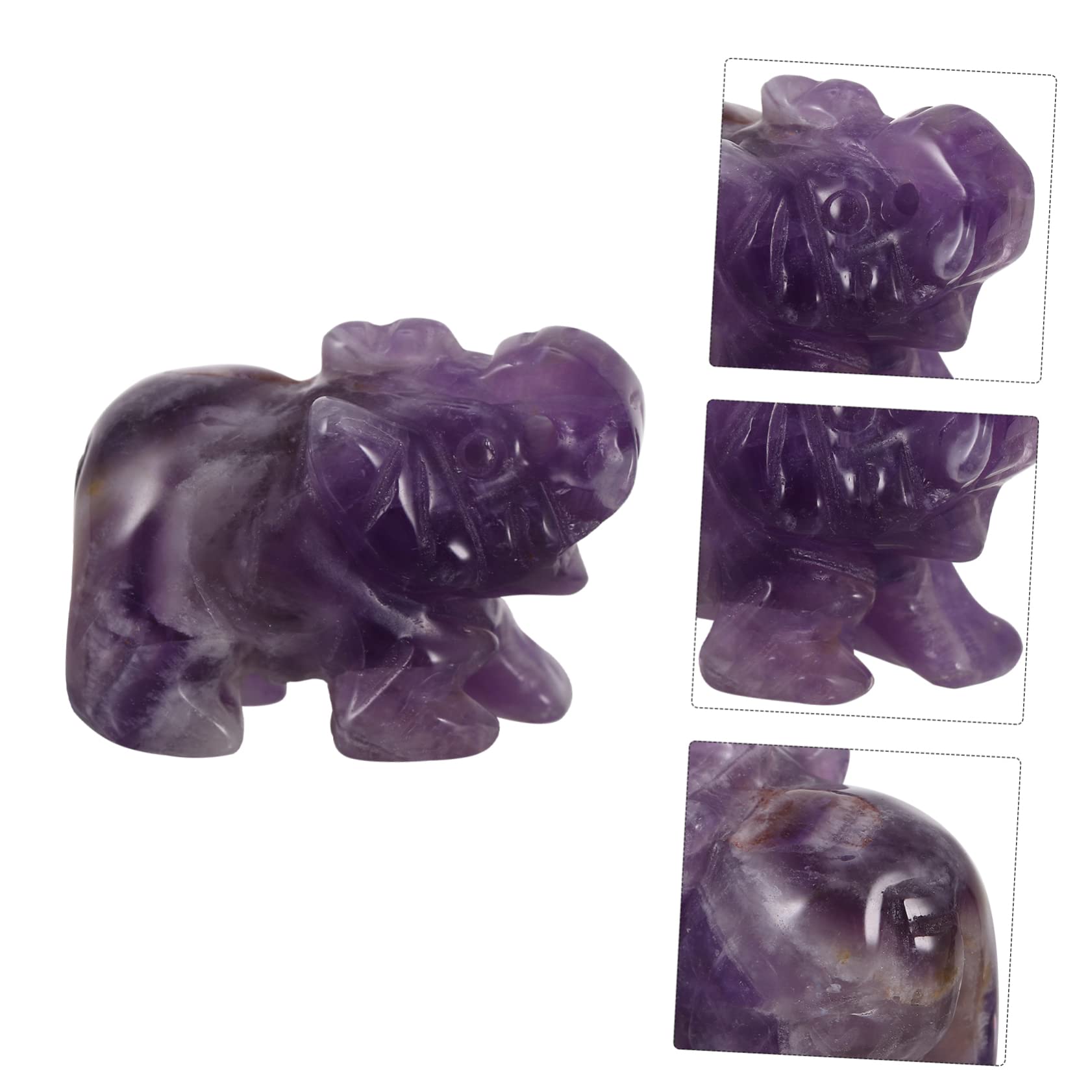 宝石細工　象置物 宝石細工象置物