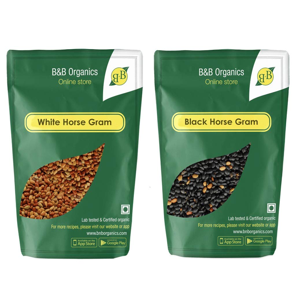 B&B Organics Horse Gram Pack (White+ Black)-Each 250 Grams
