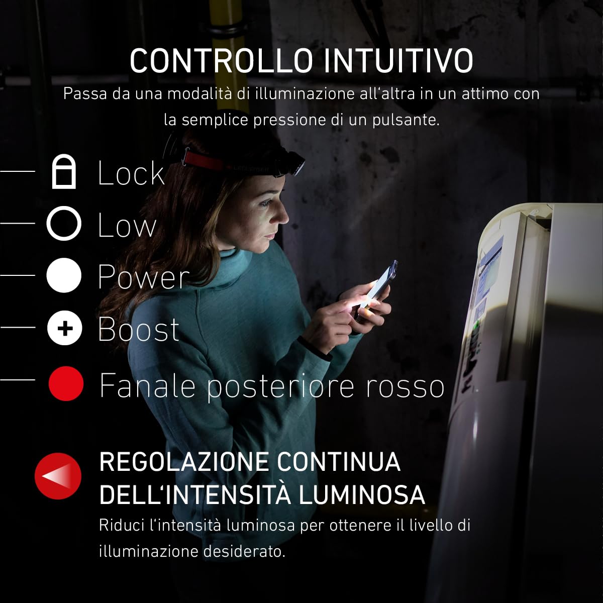 Ledlenser H7R.2 Torcia Frontale LED, con Batteria al Litio Ricaricabile, Utilizzabile Anche con 4 Pile AAA, 300 Lumen, dimmerabile, Portata Luminosa di 160m, Cavo di Ricarica USB, orientabile