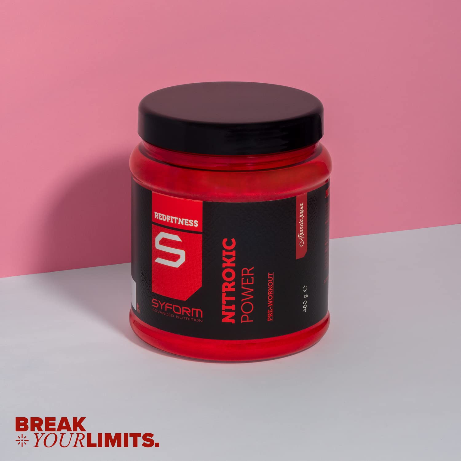SYFORM NITROKIC POWER INTEGRATORE DI AMINOACIDI 480 Gr. Arginina + Citrullina + beta-Alanina Integratore a base di amminoacidi per sport, allenamento palestra fitness, Senza Glutine, Senza Lattosio