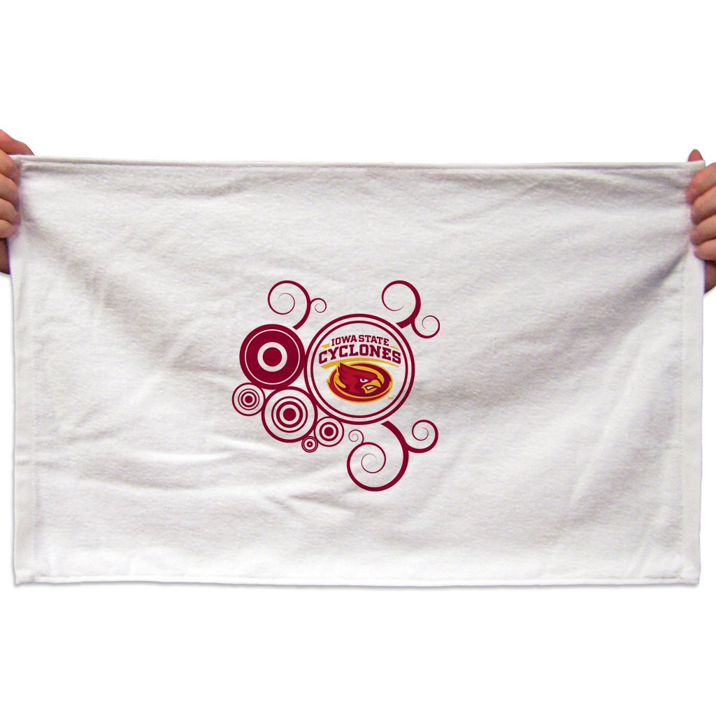 VictoryStore Towels - Iowa State University Rally Towel, Swirl Design, Set of 3