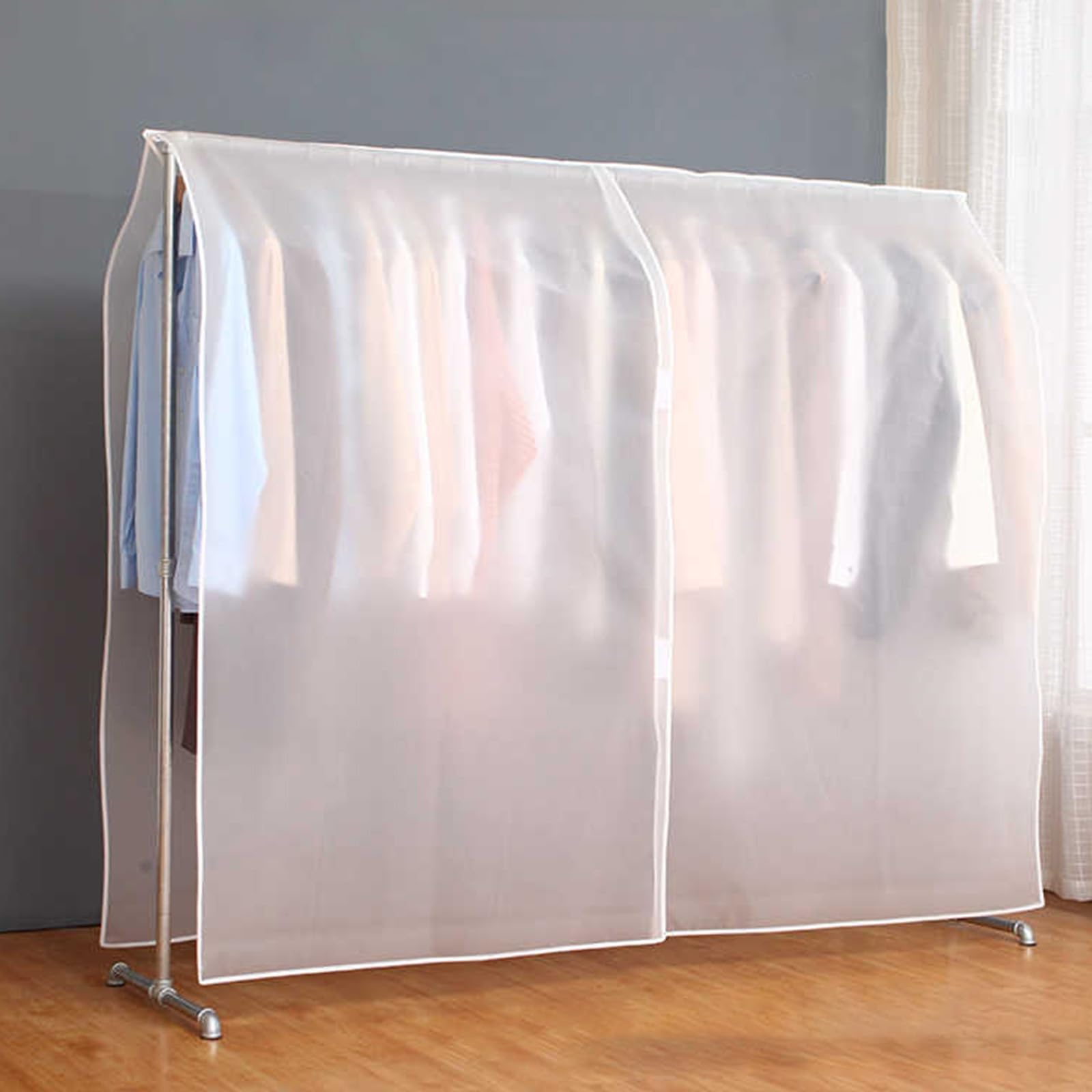 Pokrowce na ubrania, Pokrowiec na ubrania PEVA Translucent Storage Closet, pokrowiec na ubrania przeciwkurzowy(110cm/43in)