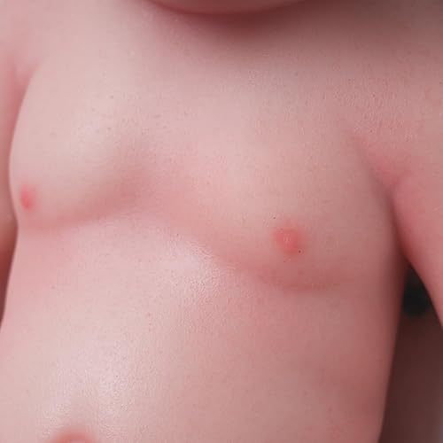 Miniatura 6 de AISITE Muñecas Reborn Baby Girl  18 pulgadas de silicona completa bebé niña ojos cerrados, regalos de Navidad y cumpleaños, adecuado para mayores de