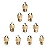 For Ender-5 MK8 nozzles 5pcs 0.3 0.4 0.5 0.6 0.8 1.0 1.2mm M6 Extruder for Ender-3 V2 for CR-10/10S S4 S5 3D printer hotend parts(1.0mm)