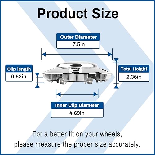 Miniatura 2 de Tapones centrales de rueda para Ford Expedition 1997-2003 16" Wheel C3328 PN: YL14-1A096-AA XL14-1A096-AA, XL14-1A096-CA Tapacubos centrales de