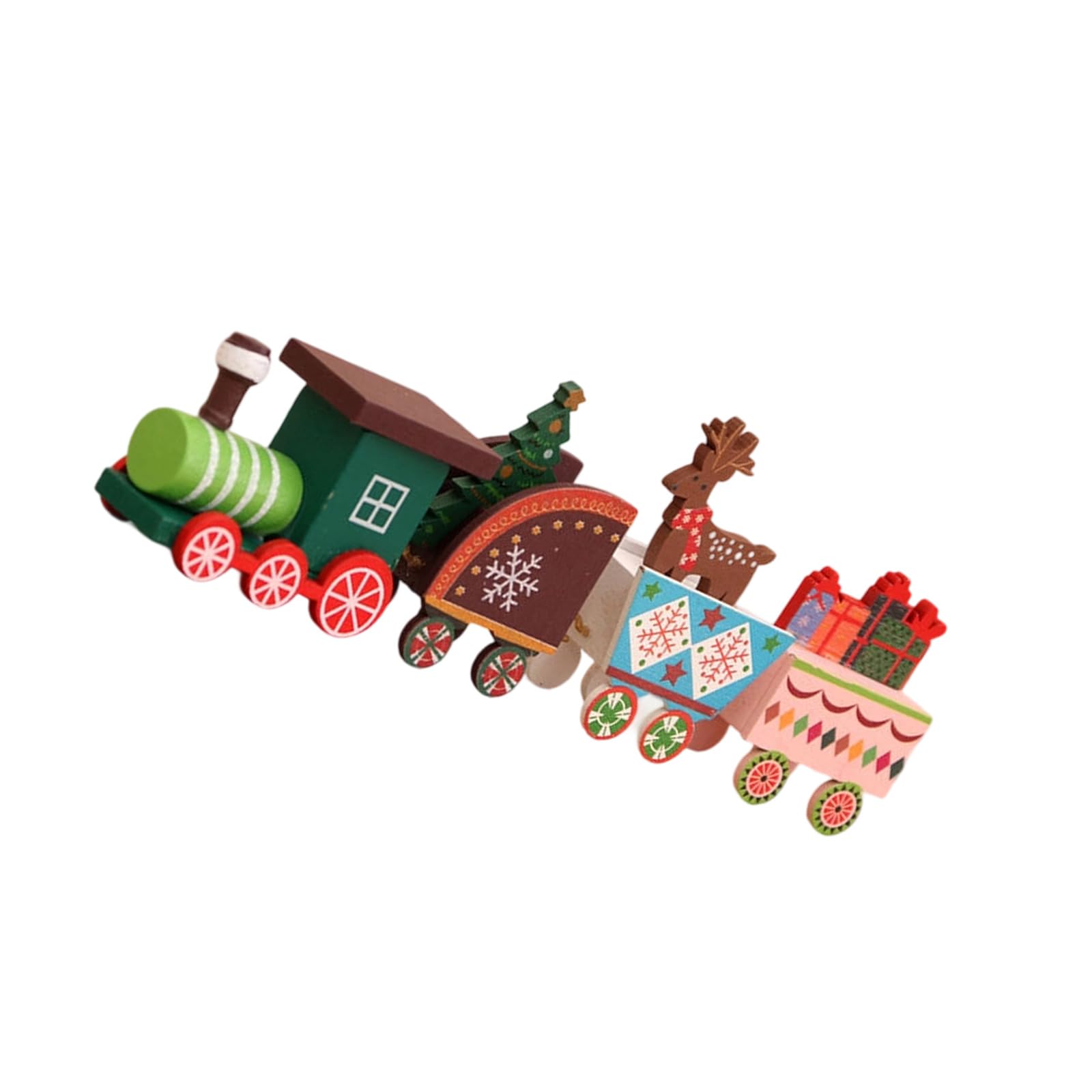 VlHpnpe Christmas Wooden Train Window Decoration Handcrafted Festival Home Display Ornament Kids Room Decorative Item Holiday Wooden Train Decoration