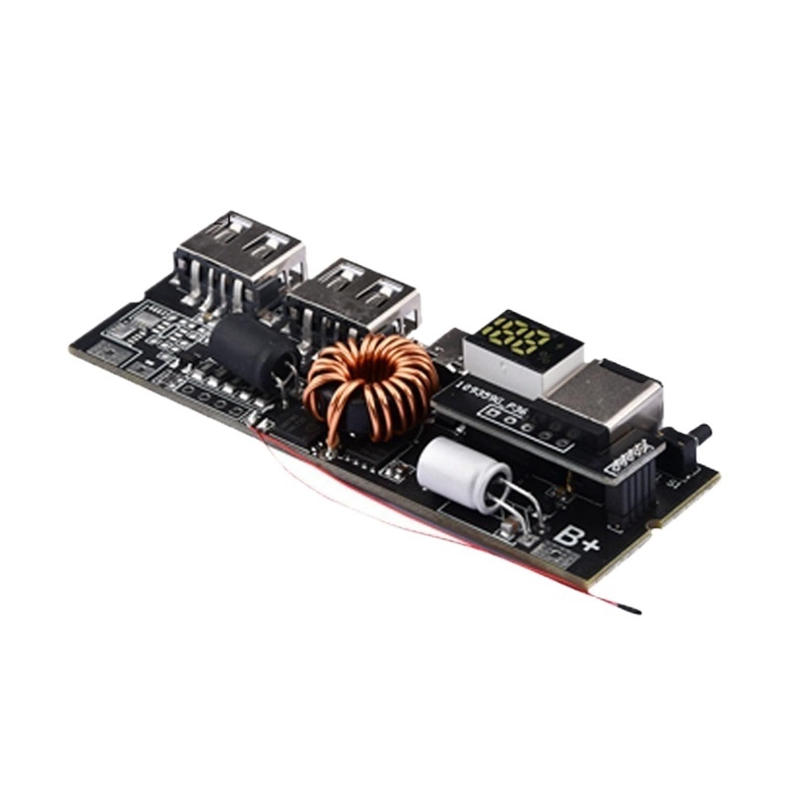 Motortreibermodul, Zweiwe-Schnellladeplatine For E Stromversorgungsmodule, DIY-Motherboard-Set, PD100W-Powerbank, 6-Schnittstelle,für 3D-Drucker und mehr