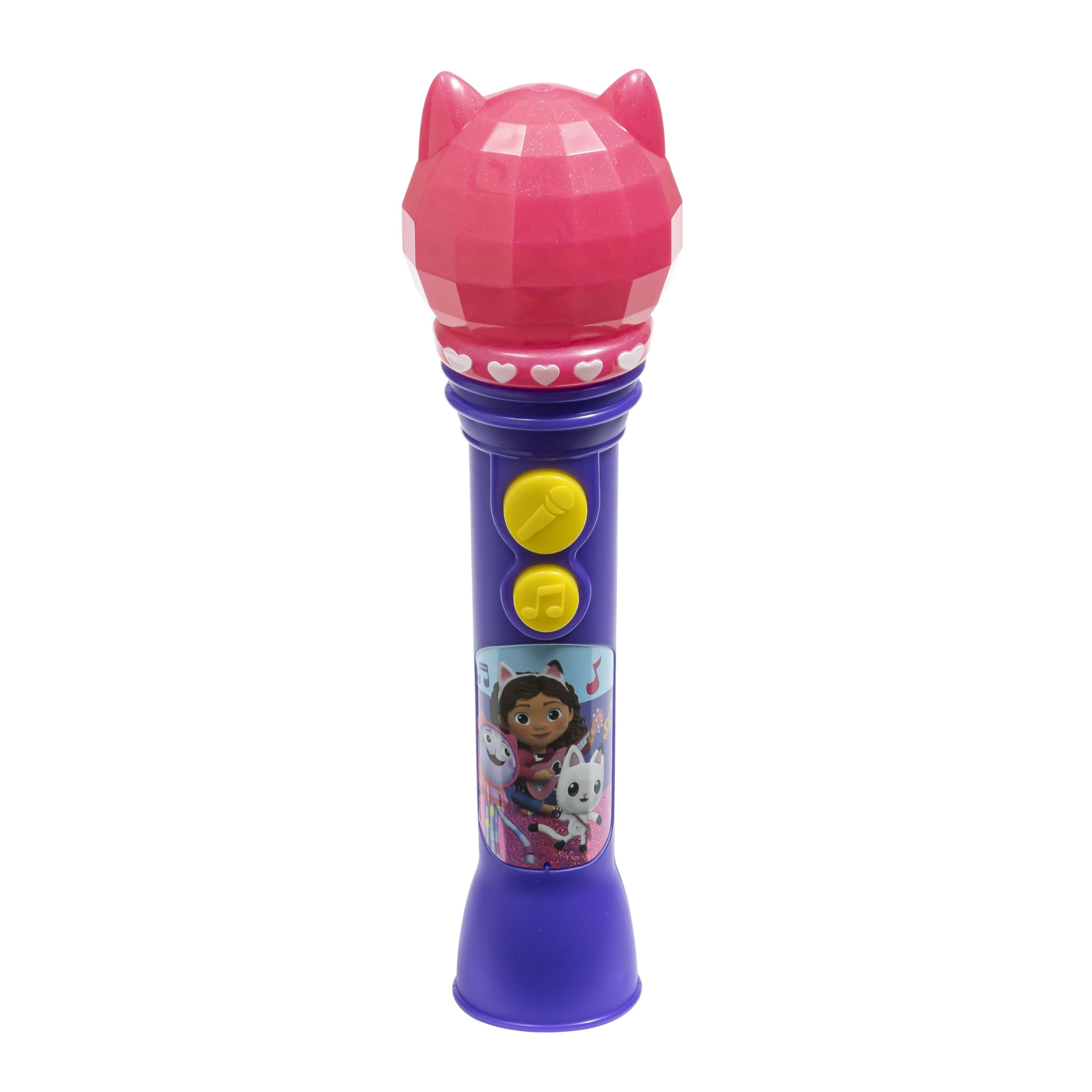 Gabbys Dollhouse Toy Microphone for Kids with Built-in Music, Toddler Toys