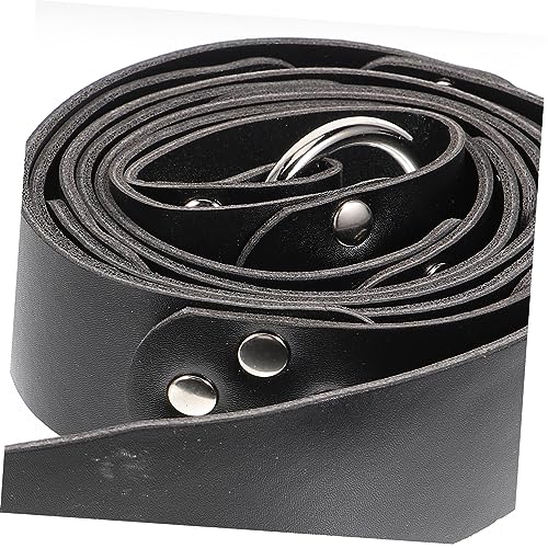 Medieval Leather Sword Belt Vintage Viking Style Adjustable Decorative Belt for Cosplay Halloween and Parties Suitable for Adults3
