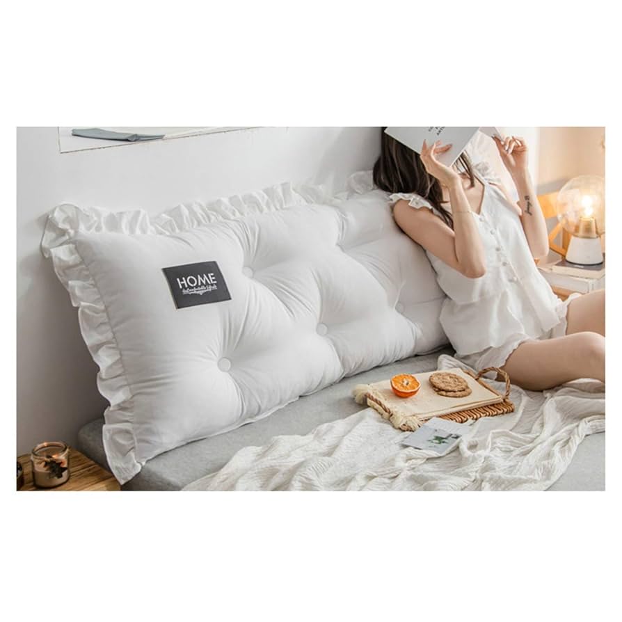 Amazon｜ベッド クッション 特大 白 150*55cm 背もたれ