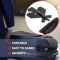 Vista 7 de Cerradura de puerta portátil, cerradura de puerta, cerradura de seguridad para el hogar, cerraduras de bloqueo de viaje para seguridad adicional